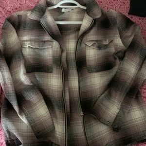 Urban Outfitters Zip Flannel